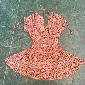 Poupette St Barth Jena ruffled mini dress sz small